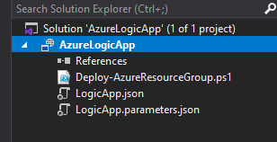 Visual Studio 2019 - Project Created - Solution Explorer