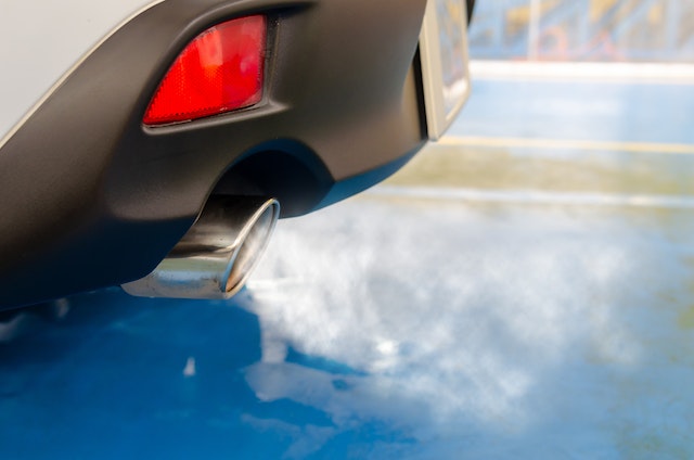 car exhaust emitting fumes