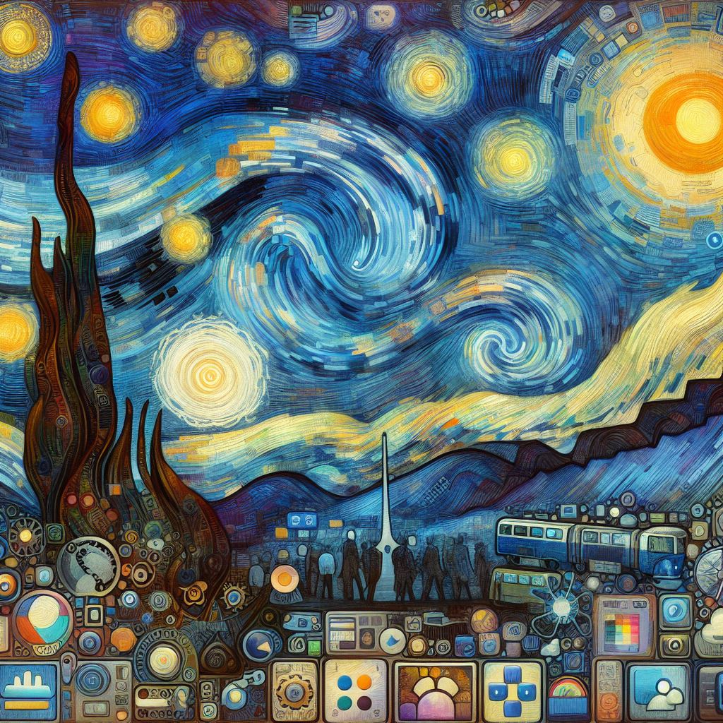 If Van Gogh painted user interface themes...