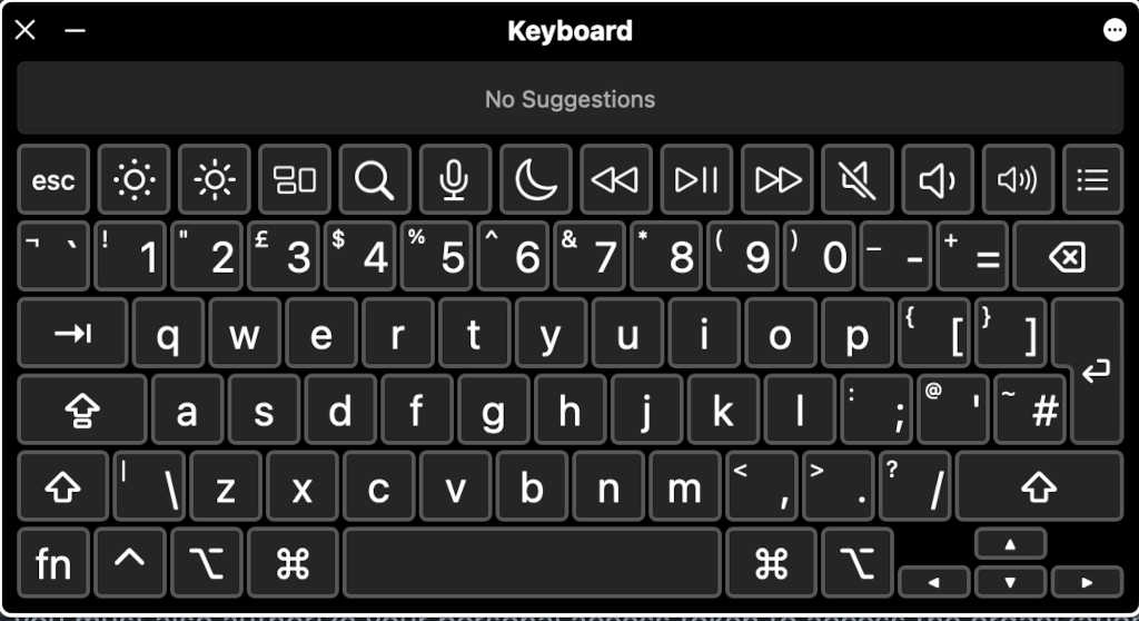 British PC Keyboard Layout