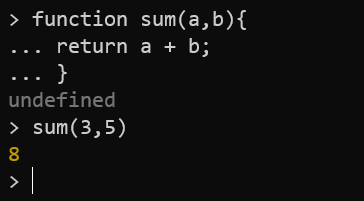 functions defined in REPL mode
